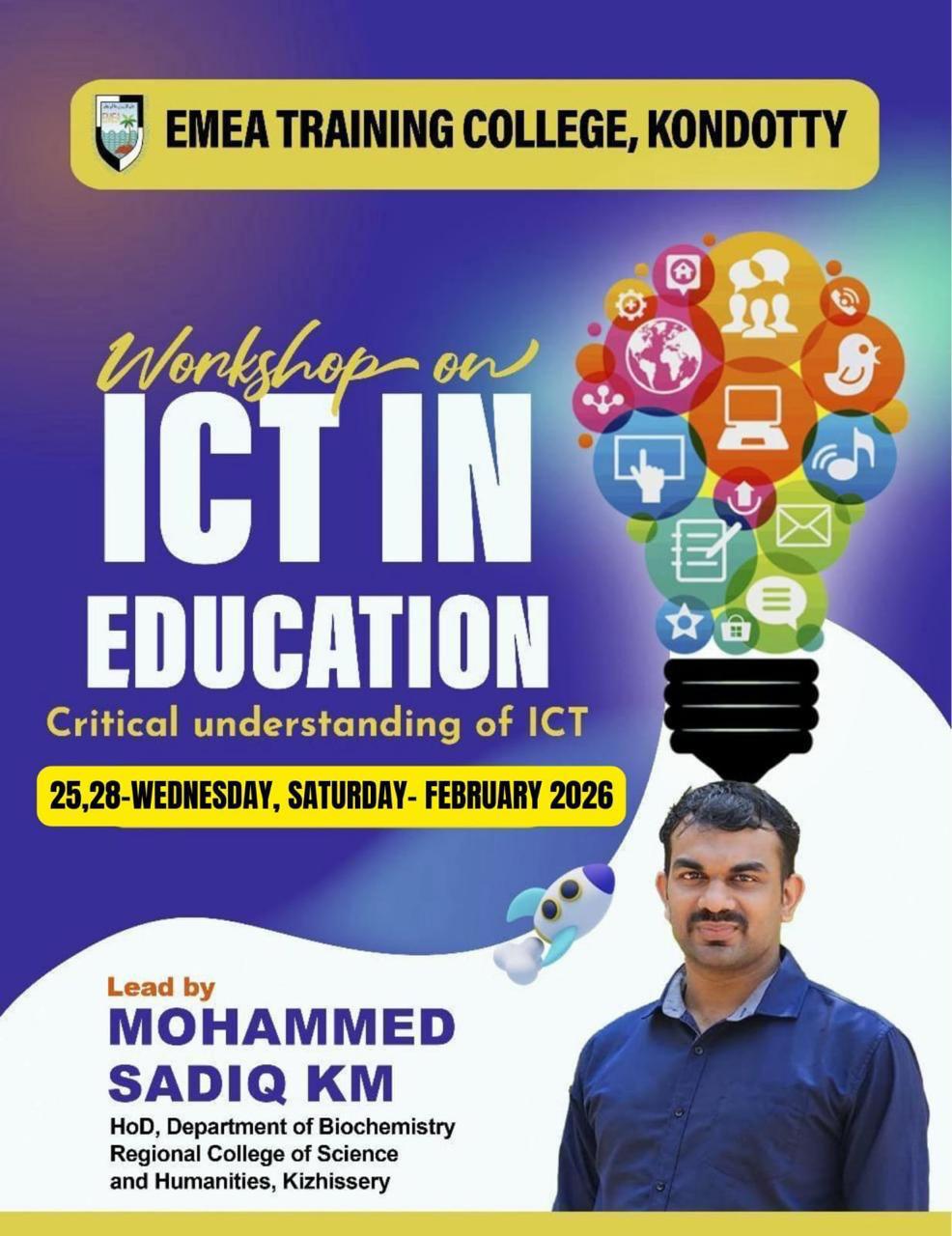 Workshop on ICT in Education Conducted