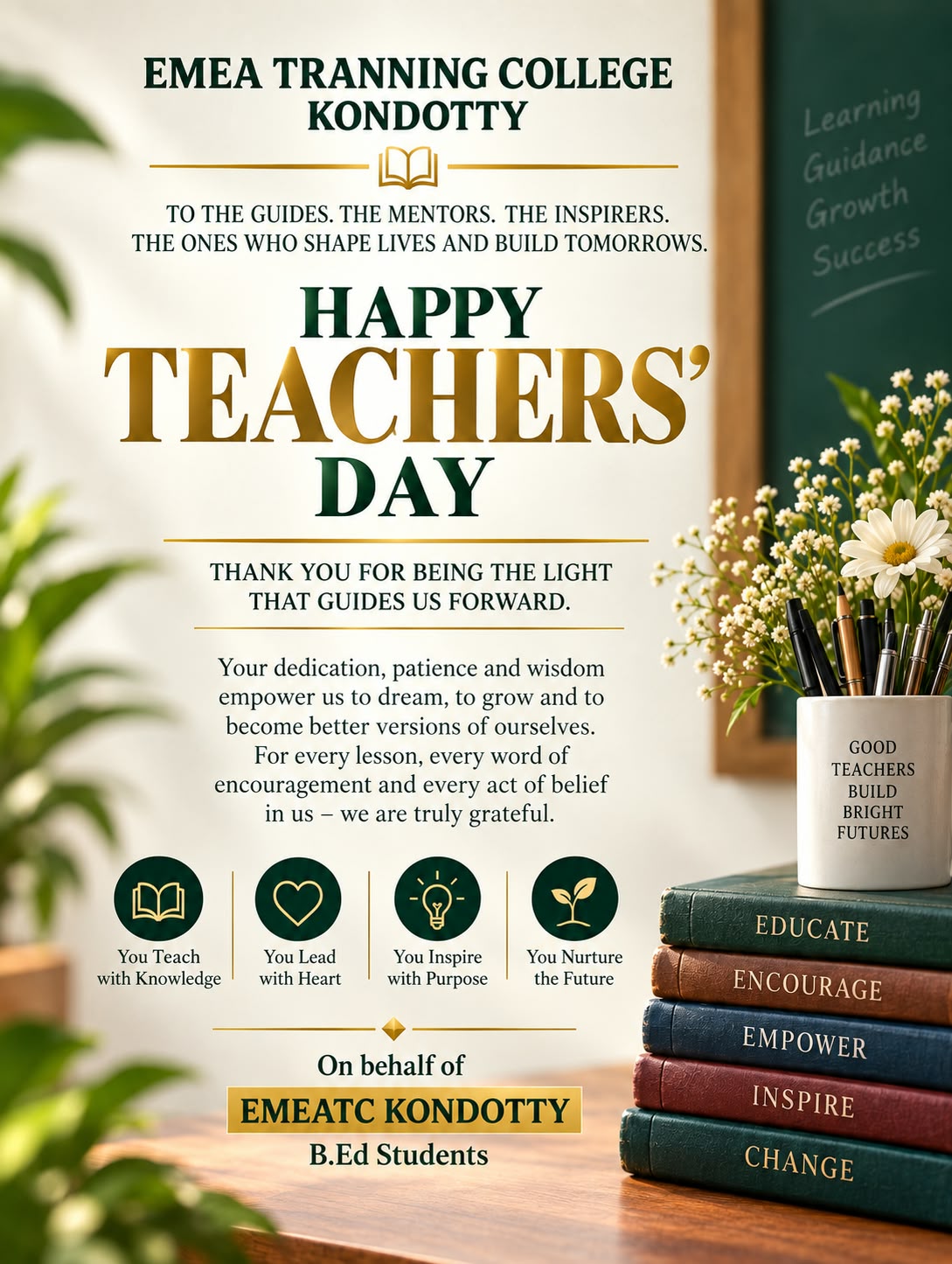 Happy Teacher's Day : Honouring the Hearts Behind Every Success