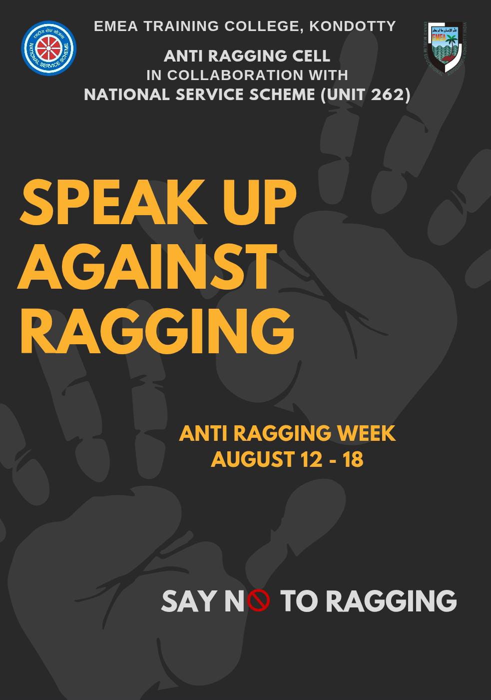 Speak Up Against Ragging