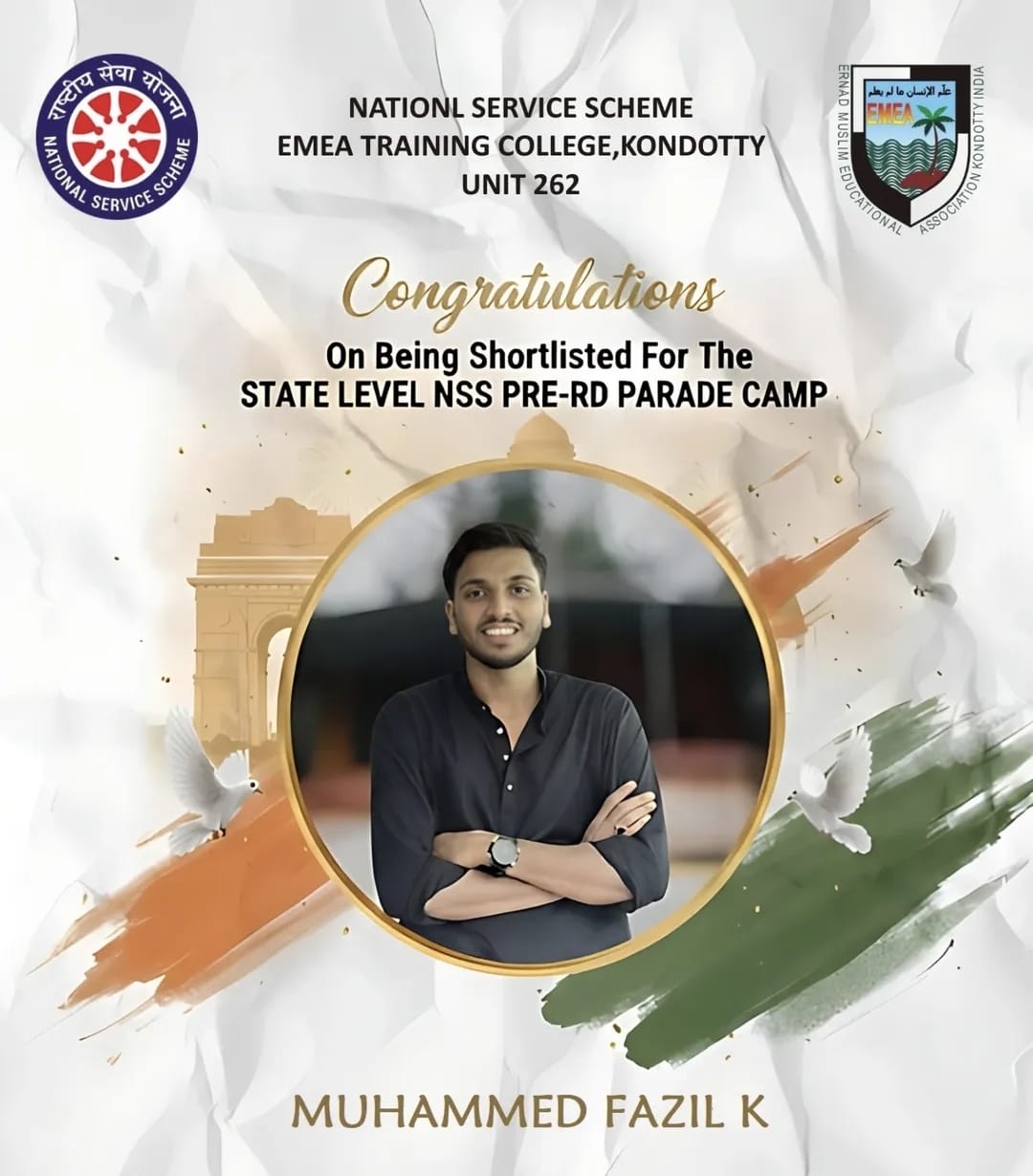 State Level NSS Pre-RD Parade Camp - Selection