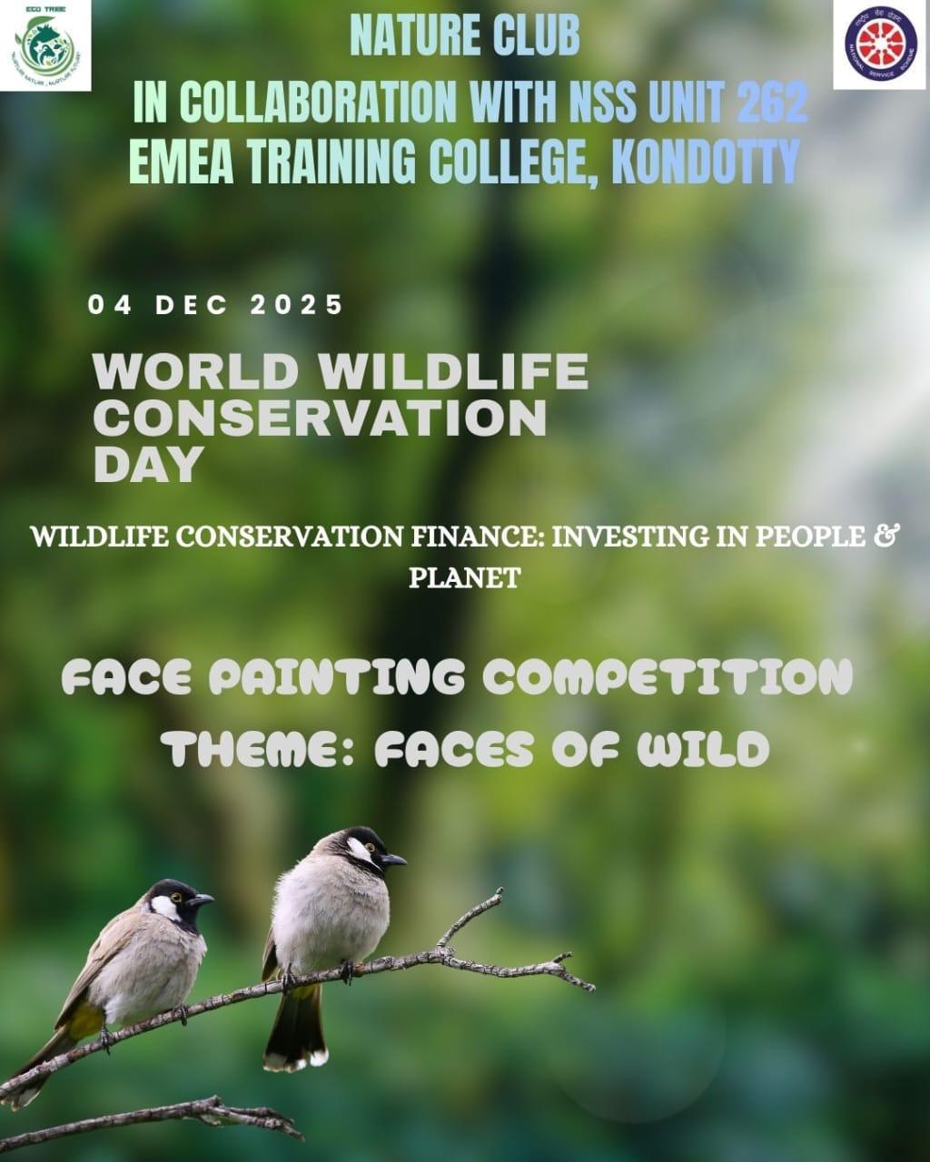 Face Painting Competition on Wildlife Conservation Day